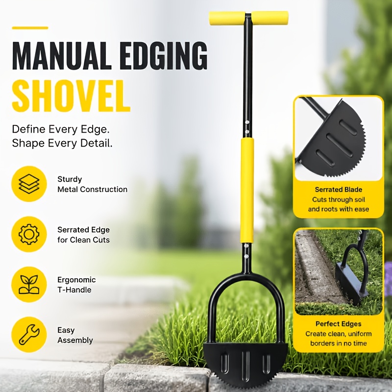 Smart Garden Edging - 1 Adet Manuel Çim Kenarı Kesme