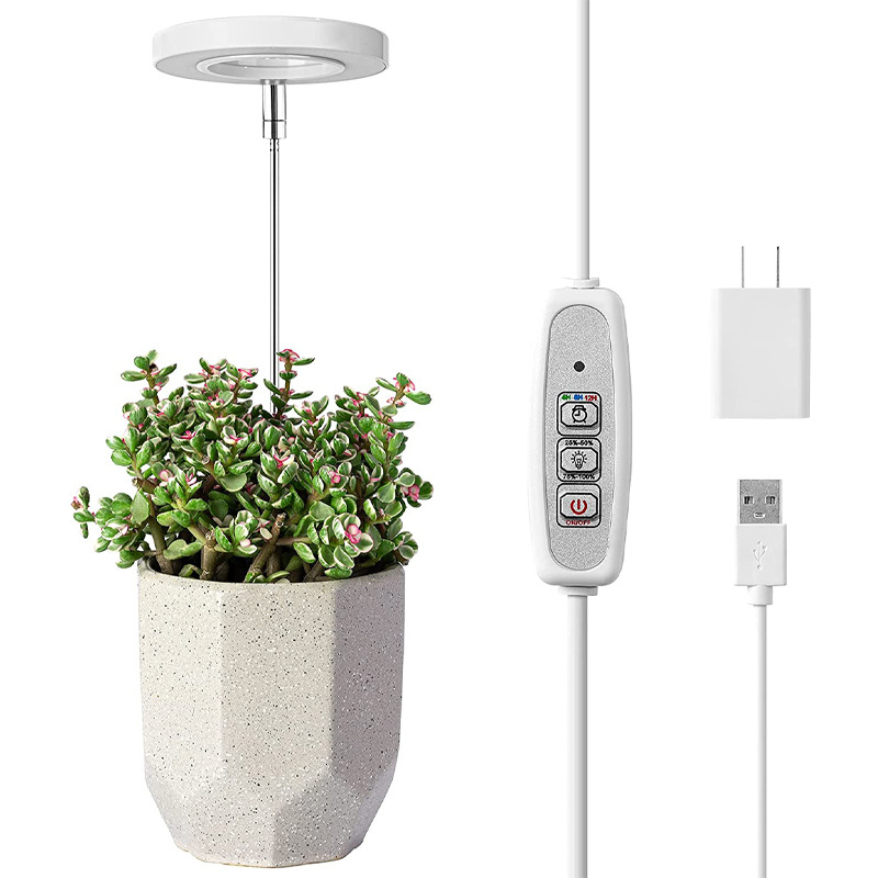 Plant Grow Light Full Spectrum - Zamanlayıcılı Kısılabilir Melek Halka LED Ek