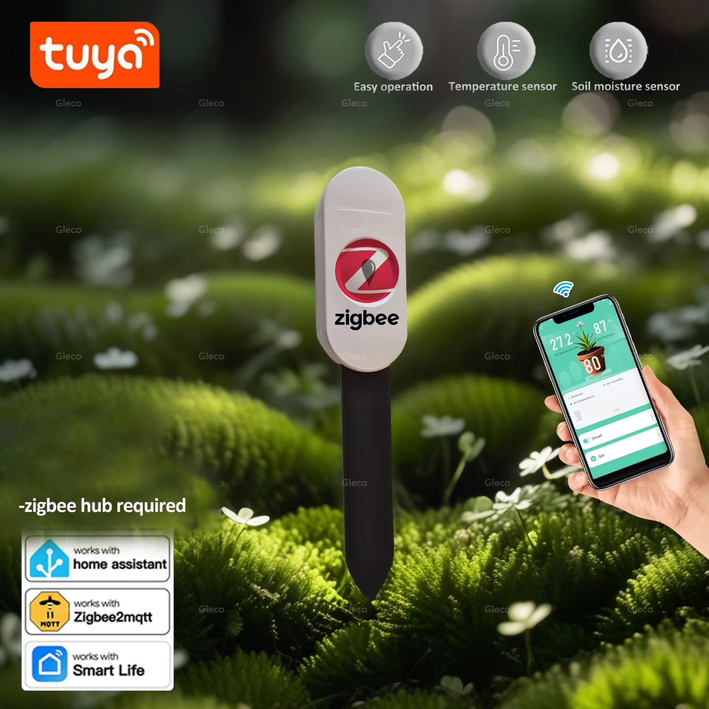 Smart Urban Garden - Tuya Akıllı Yaşam Zigbee Toprak Nem