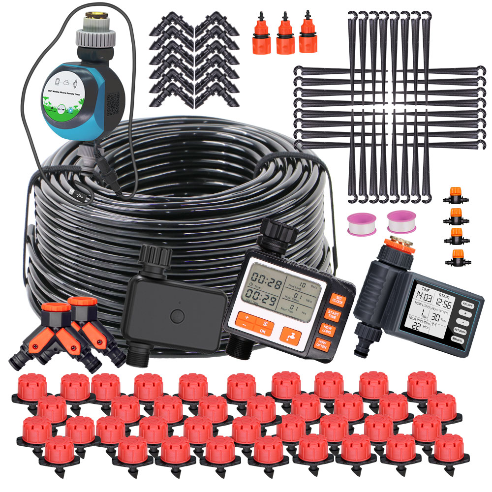 Smart Urban Garden - 50-5M 1/4 ''hortum ayarlanabilir Drippers otomatik