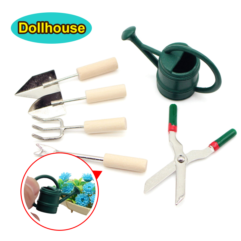 Smart Garden Mini - 1/12 Dollhouse Simülasyon sulama kovası Kürek