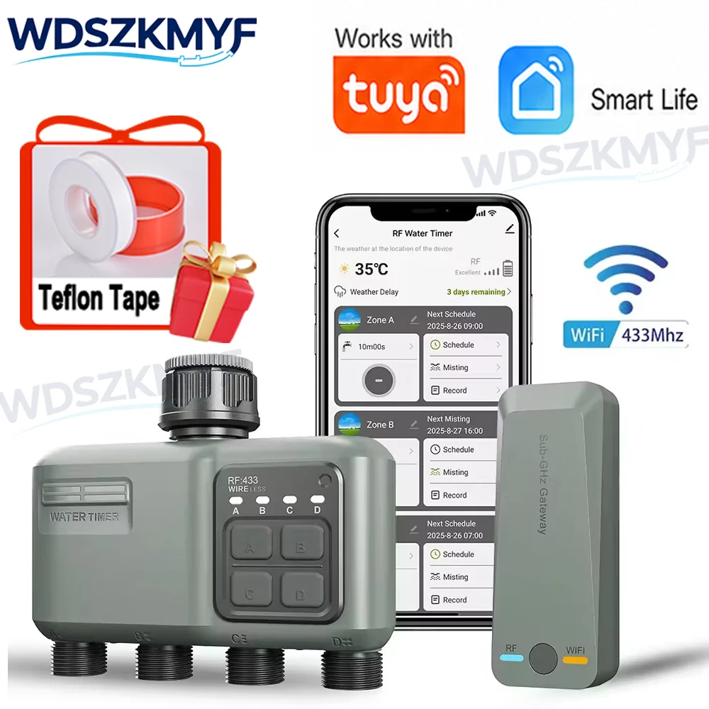 Smart Garden Nursery - WiFi RF433 Akıllı Bahçe Sulama Zamanlayıcısı