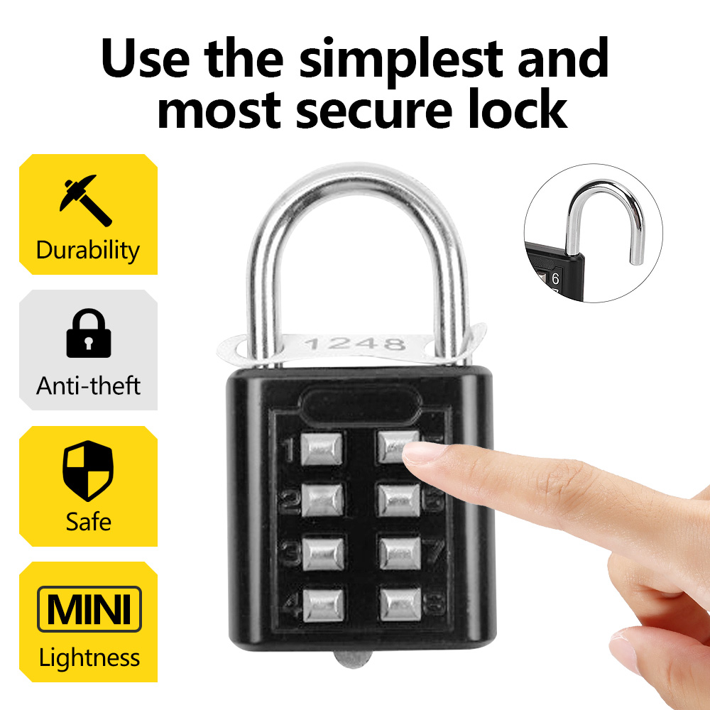 Smart Garden Gate Lock - 8 haneli kombinasyon açık düğme su