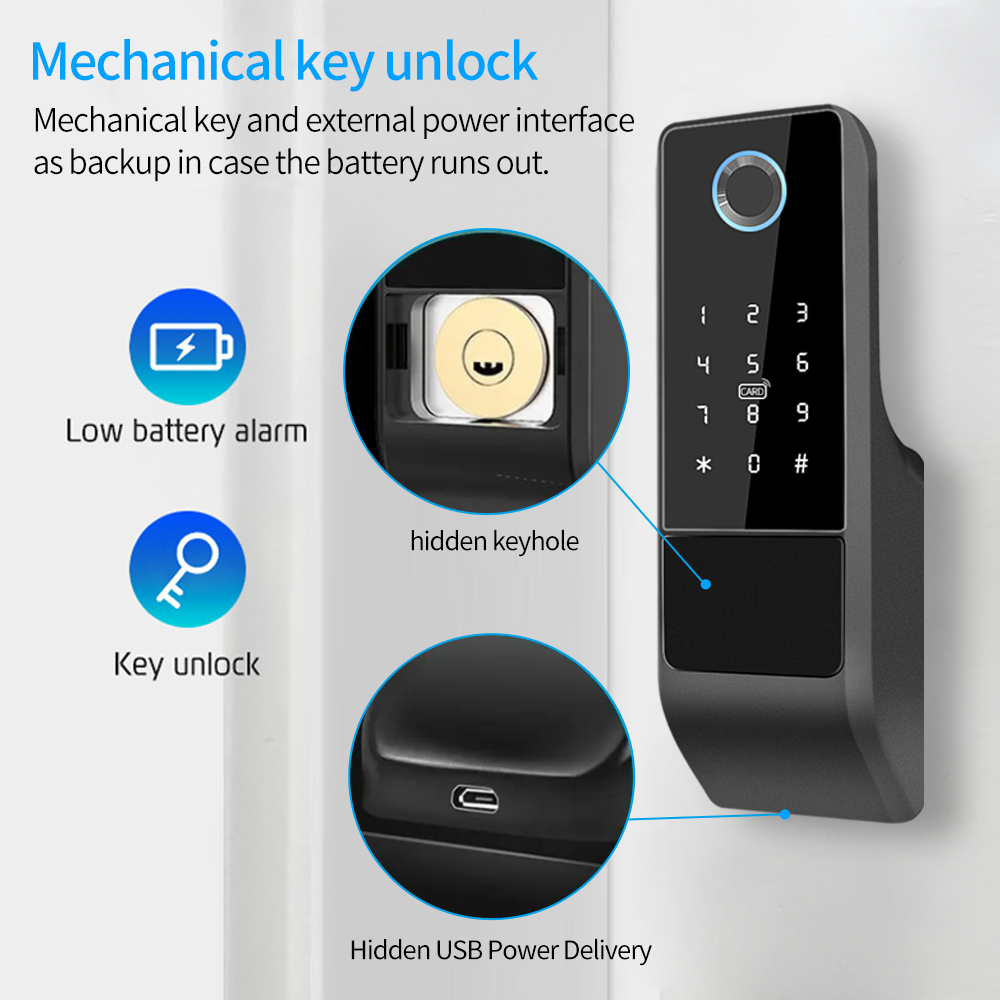 IP65 Su Geçirmez TTLock Parmak - Smart Garden Gate Lock incelemesi ve fiyatı