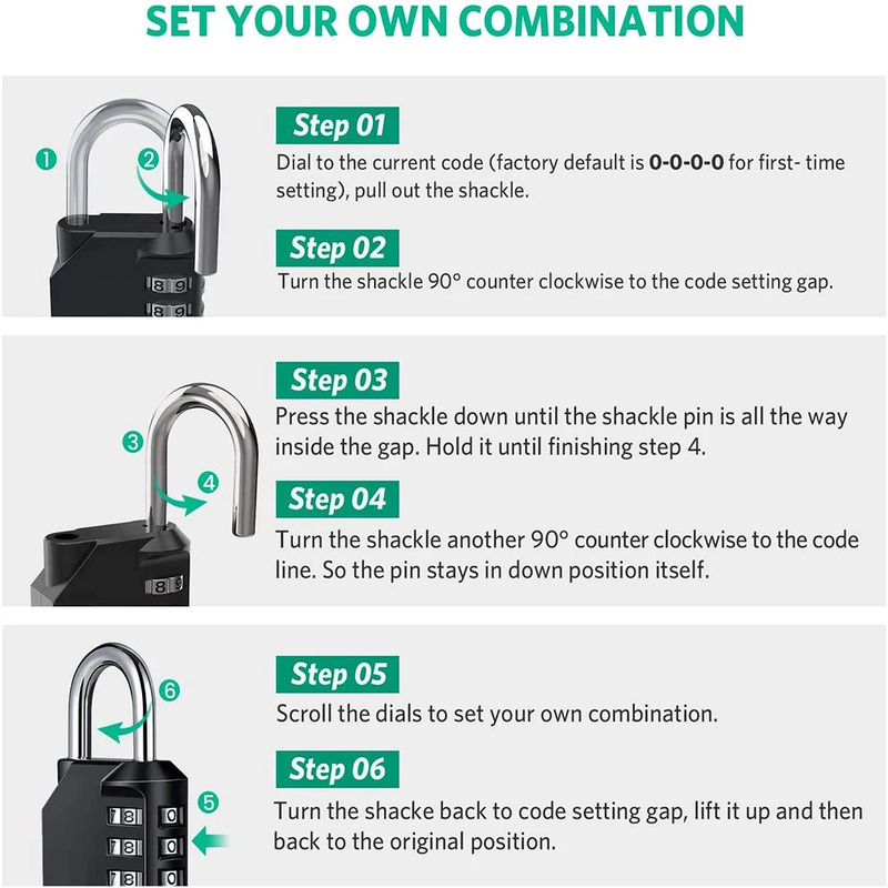 Dış Mekan Güvenlik Kombinasyon - Smart Garden Gate Lock incelemesi ve fiyatı