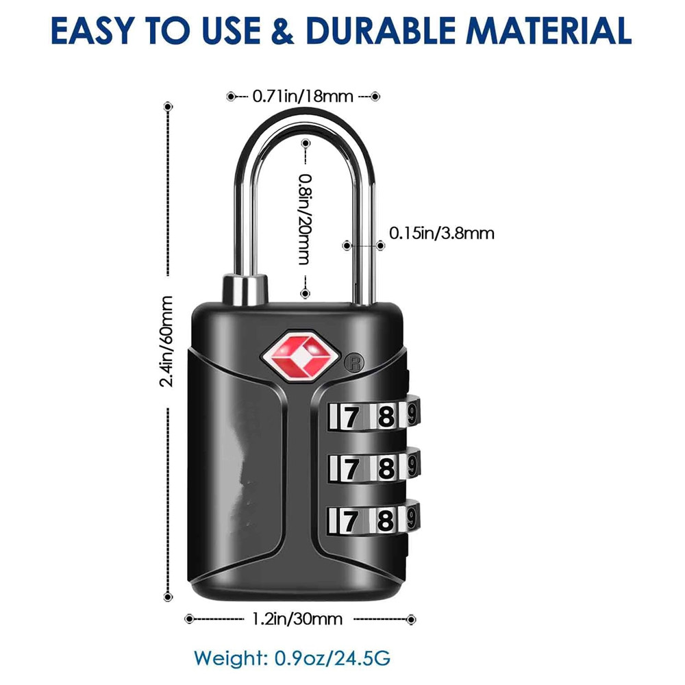 TSA Onaylı Bagaj Kilitleri, Ko - Smart Garden Gate Lock incelemesi ve fiyatı