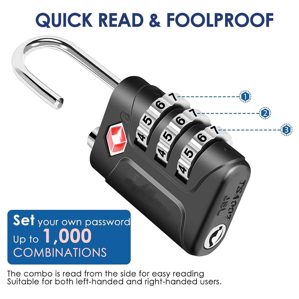 TSA Onaylı Bagaj Kilitleri, Ko - Smart Garden Gate Lock incelemesi ve fiyatı