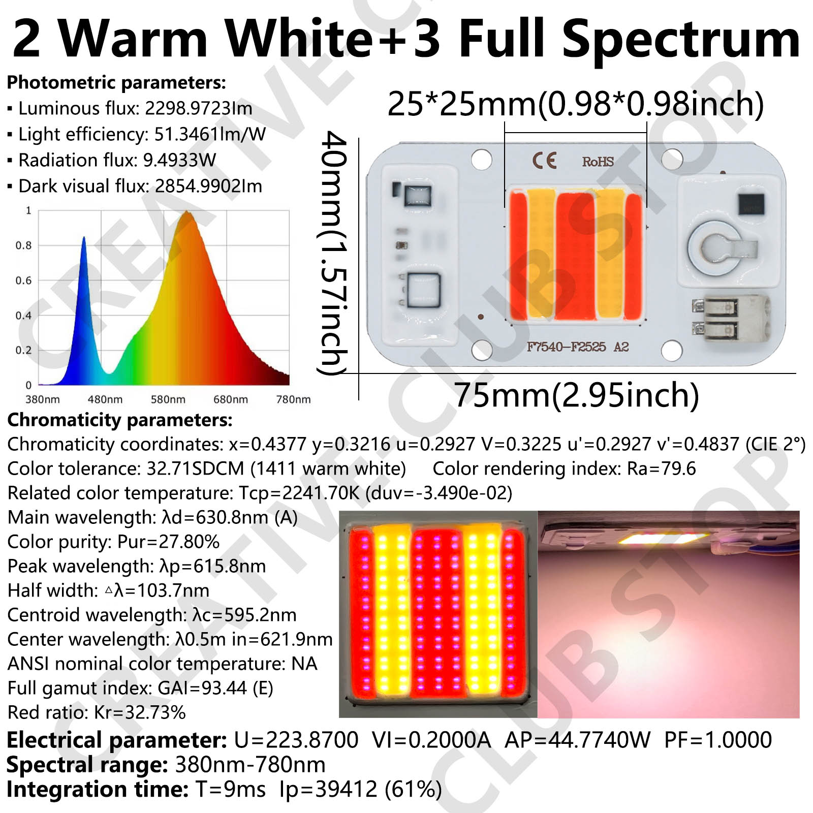 50W LED COB Çip Kaynak Ücretsi - Plant Grow Light Full Spectrum incelemesi ve fiyatı