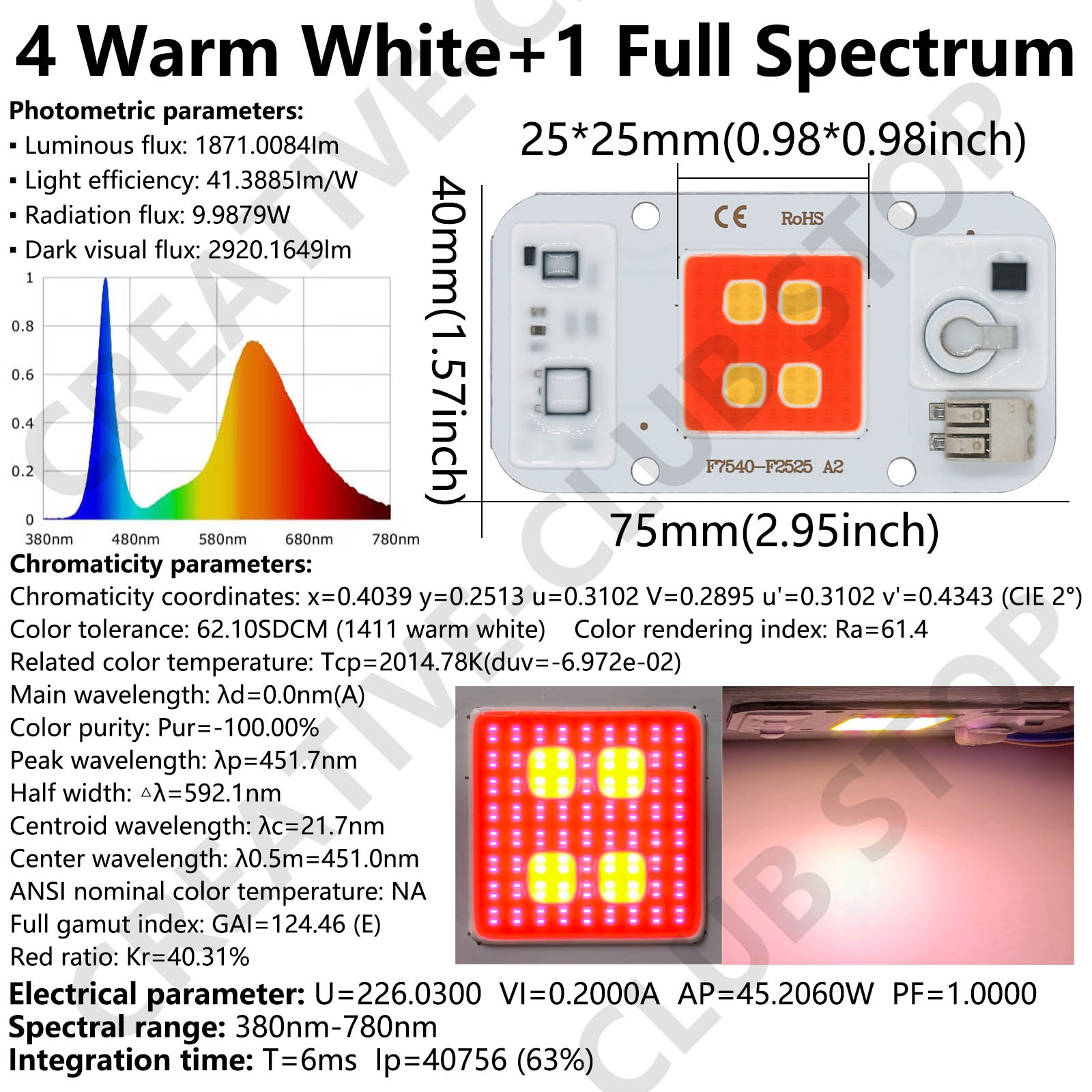50W LED COB Çip Kaynak Ücretsi - Plant Grow Light Full Spectrum incelemesi ve fiyatı