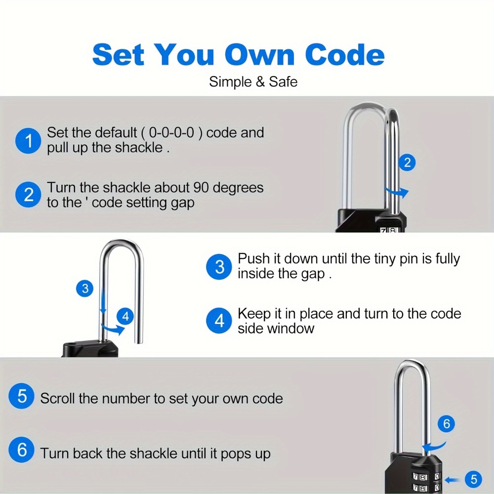 4 Haneli Uzun Kelepçeli Şifrel - Smart Garden Gate Lock incelemesi ve fiyatı