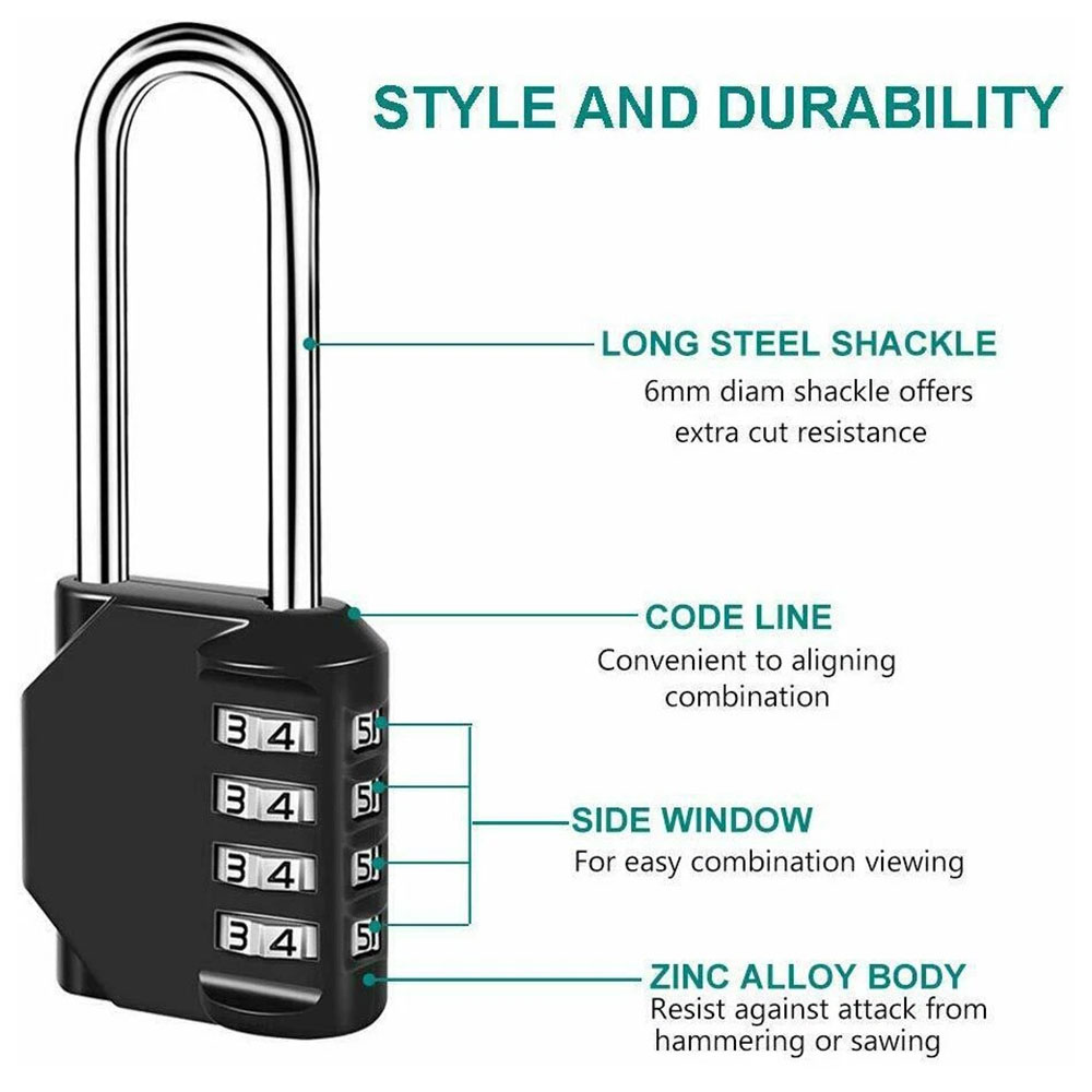 4 Haneli Uzun Kelepçeli Şifrel - Smart Garden Gate Lock incelemesi ve fiyatı