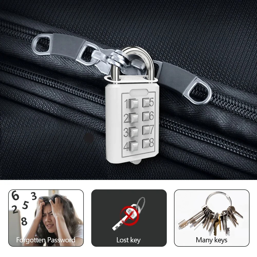 8 haneli Kombinasyon Açık Düğm - Smart Garden Gate Lock incelemesi ve fiyatı
