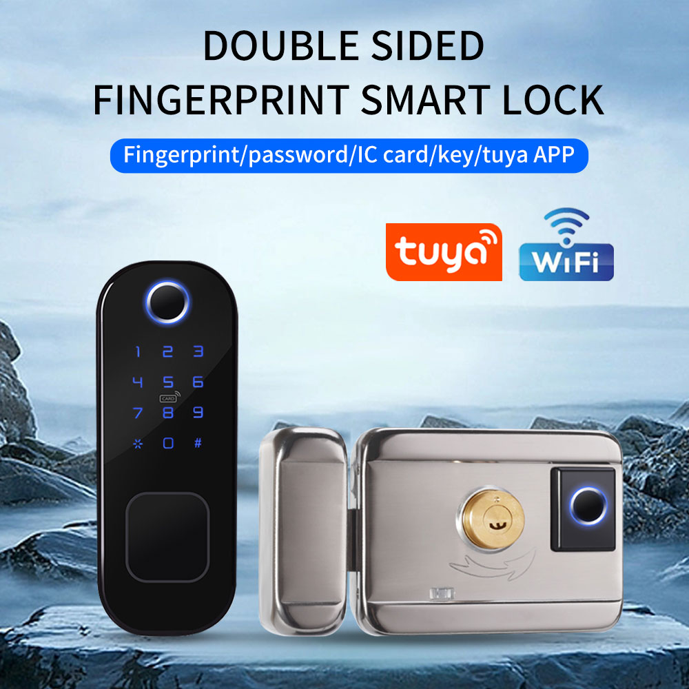 Tuya parmak izi kapı kilidi su - Smart Garden Gate Lock incelemesi ve fiyatı