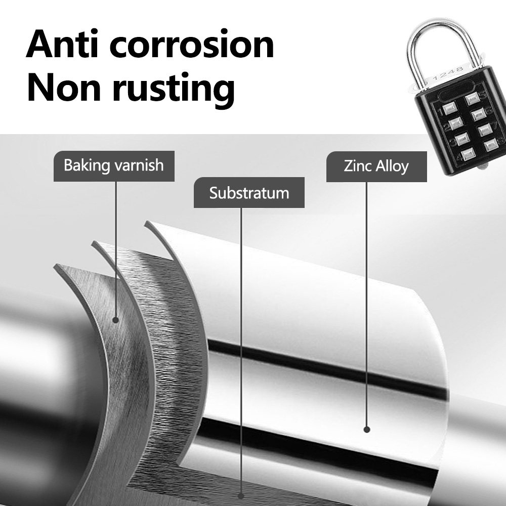 8 haneli kombinasyon açık düğm - Smart Garden Gate Lock incelemesi ve fiyatı