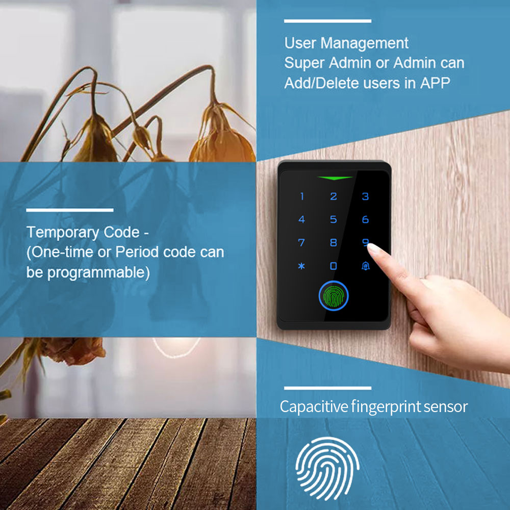 Tuya WIFI Parmak İzi Erişim Ko - Smart Garden Gate Lock incelemesi ve fiyatı